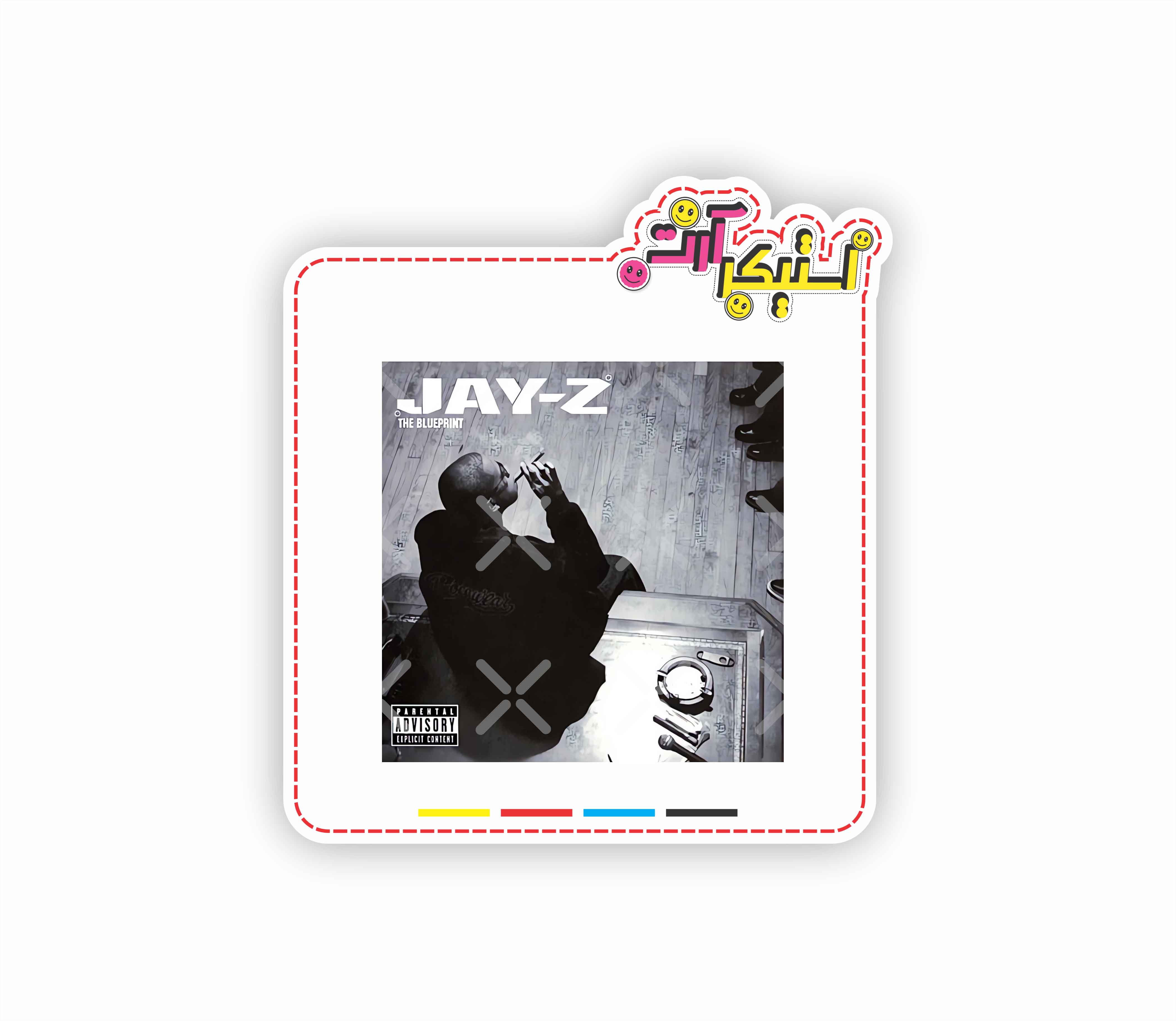 استیکر تکی جی‌زی Jay-Z – پرتره دارک رپ کلاسیک
