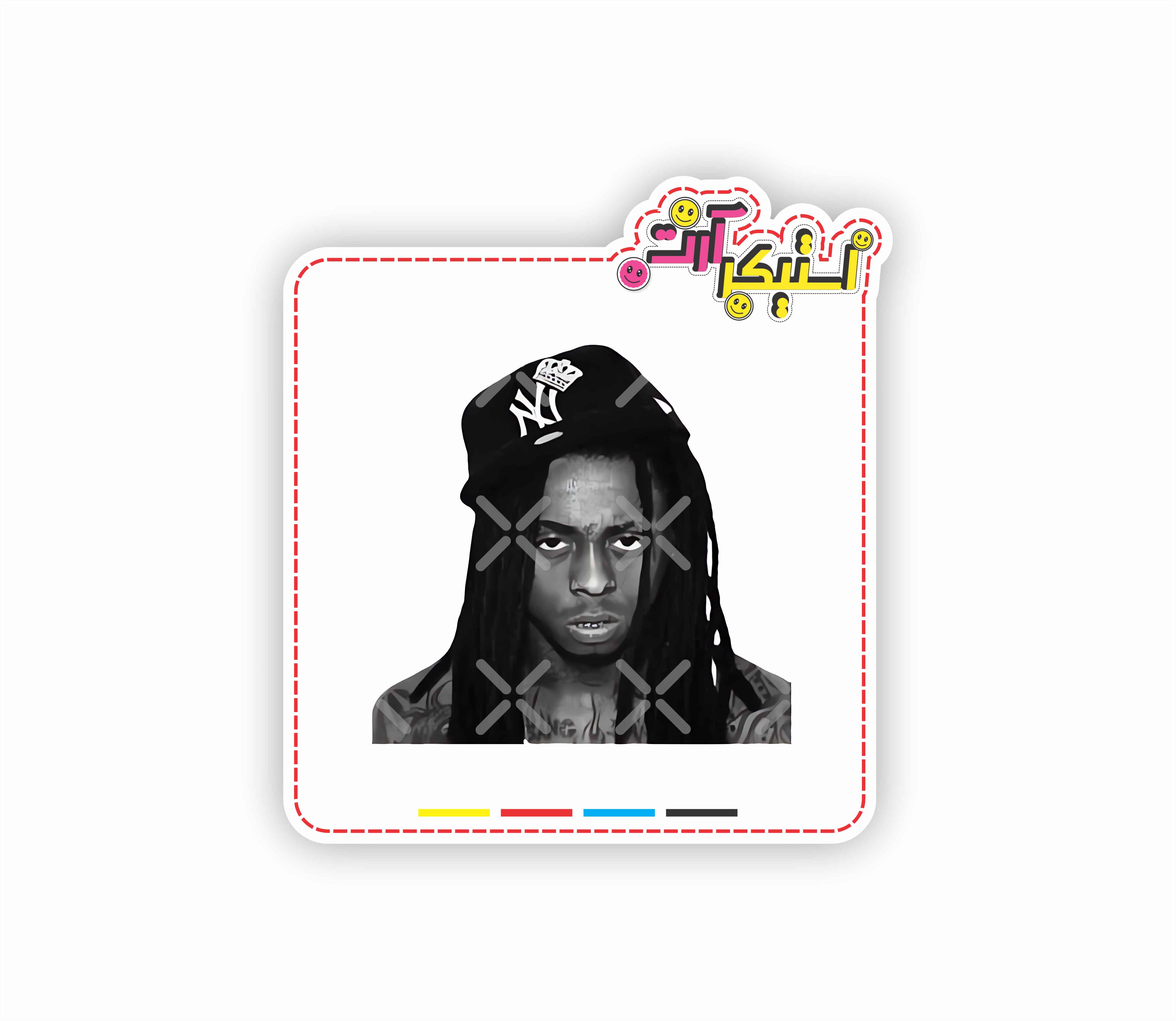 استیکر تکی لیل وین Lil Wayne – پرتره دارک رپ