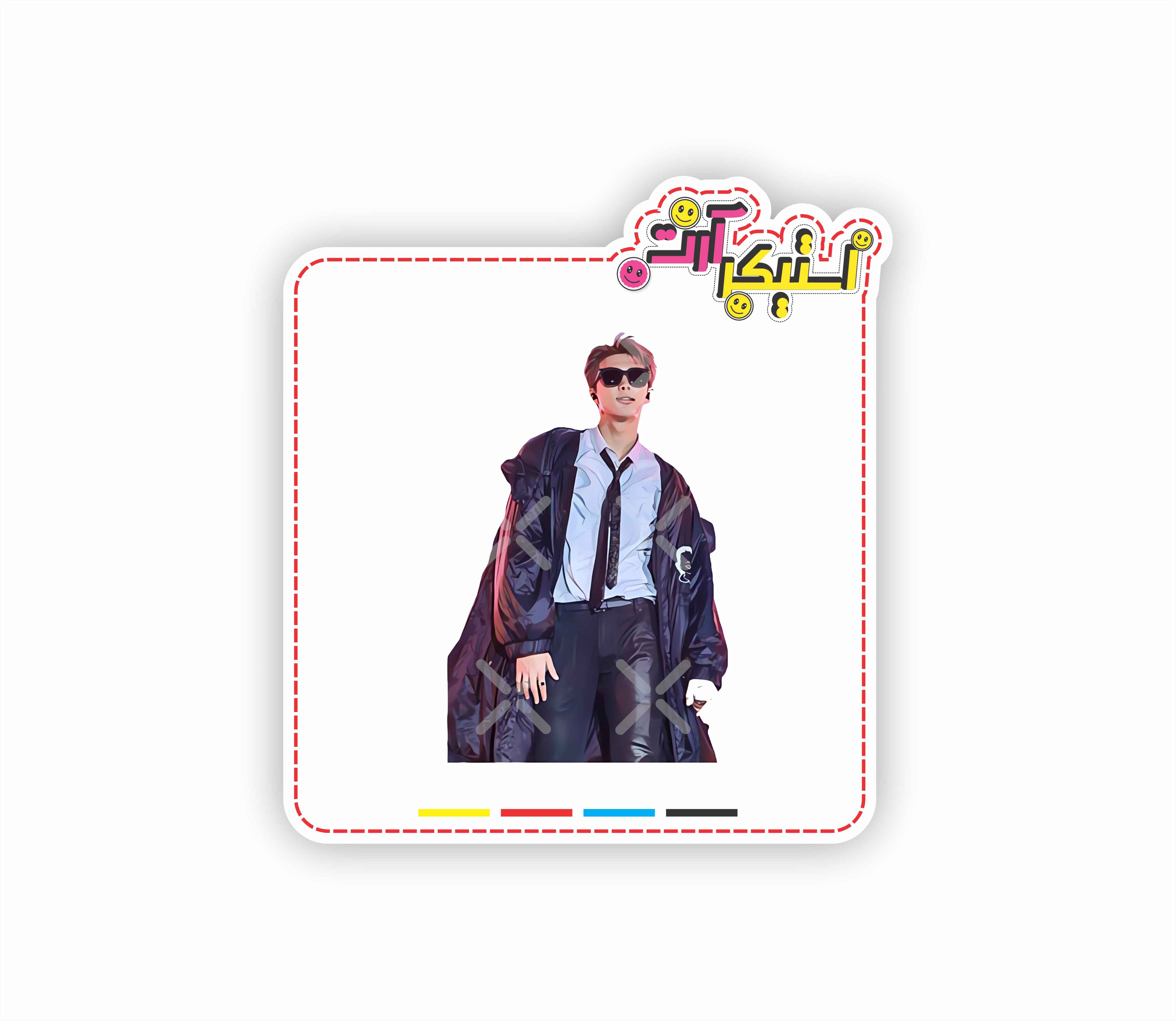 استیکر تکی BTS – استایل سینمایی و خاص