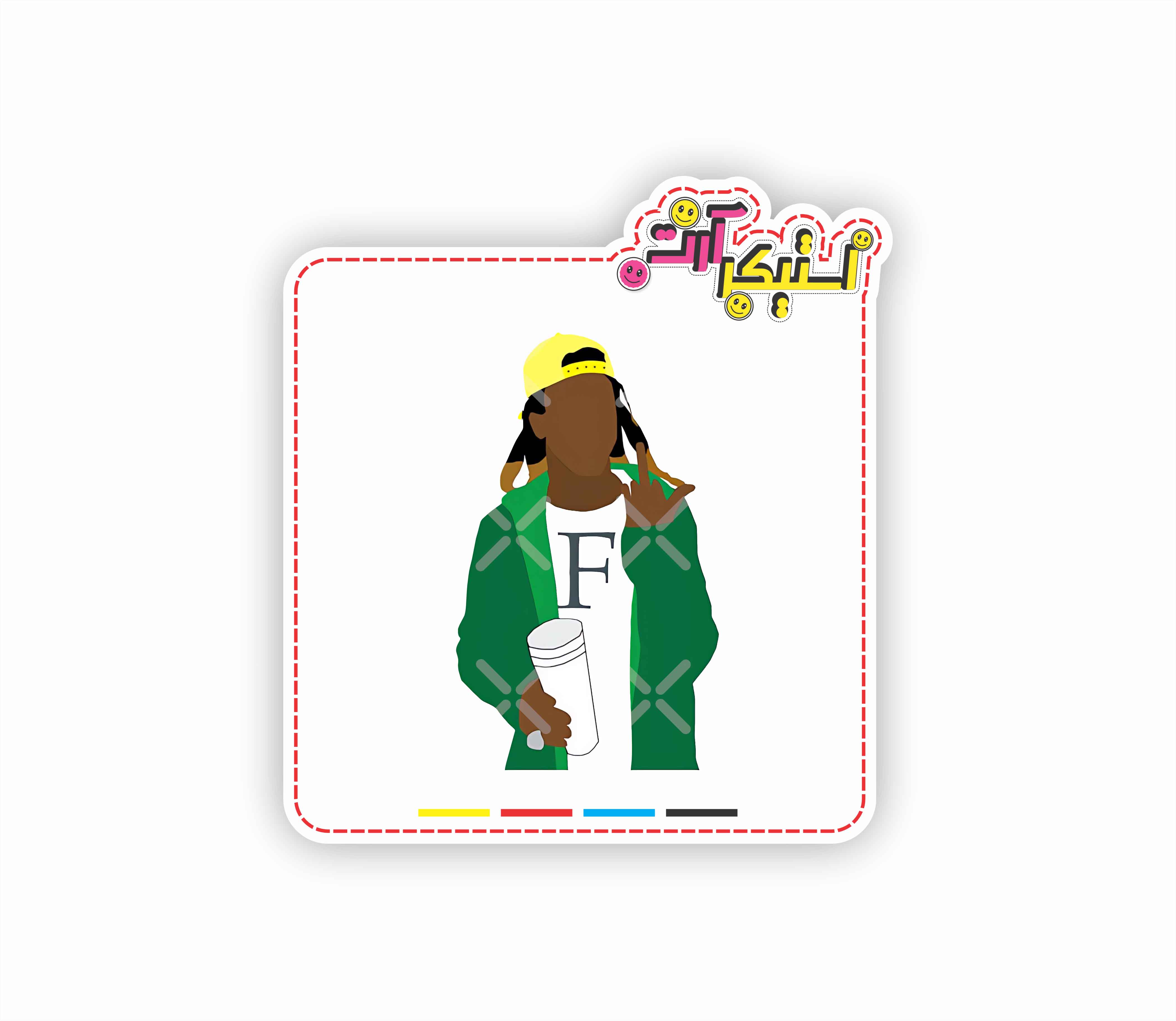 استیکر تکی رپر لیل وین Lil Wayne – طرح گرافیکی